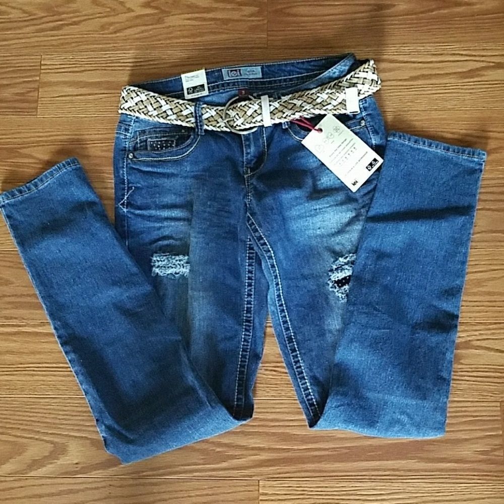 Lei Taylor low rise skinny  jeans Sz 3 NWT - Picture 2 of 7